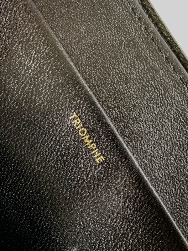 TRIOMPHE FRAME 23 PELLE DI VITELLO NERA