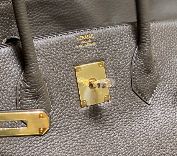 HM BIRKIN 35CM DARK GREY TOGO LEATHER GOLD HARDWARE