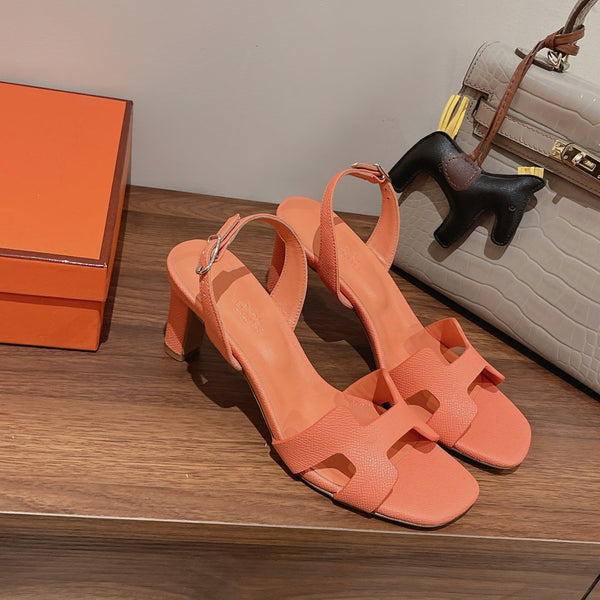 SANDALO SLINGBACK ETERNITE 75 CANTALUPO IN PELLE DI AGNELLO
