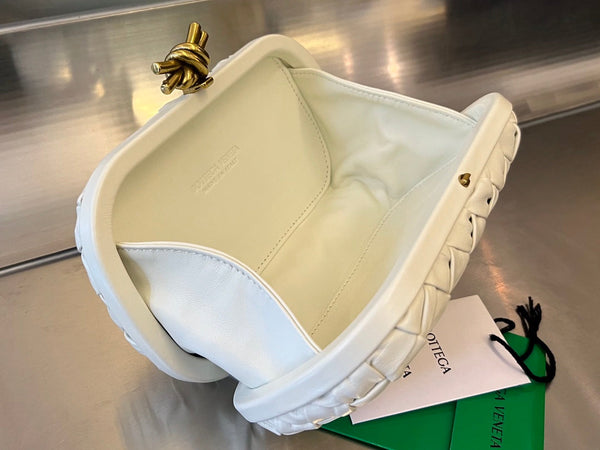 KNOT 19 IN PELLE DI AGNELLO BIANCA