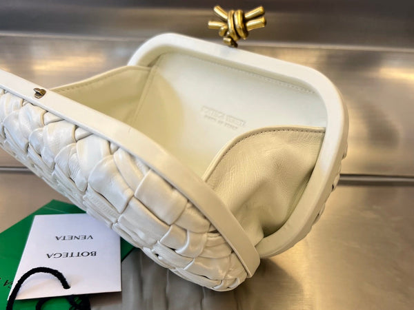 KNOT 19 IN PELLE DI AGNELLO BIANCA