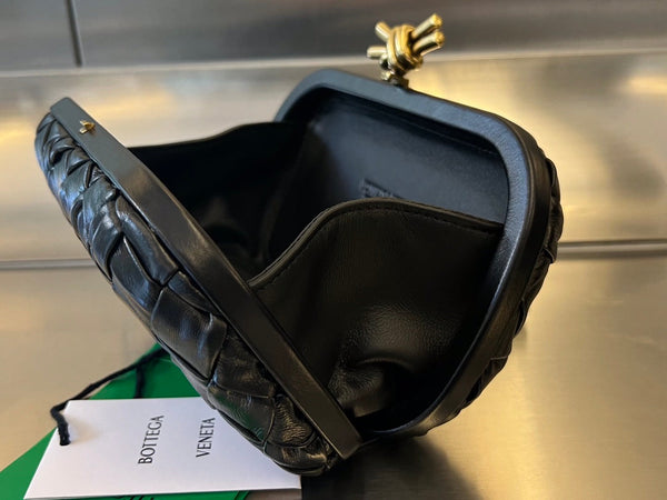 KNOT 19 IN PELLE DI AGNELLO NERA