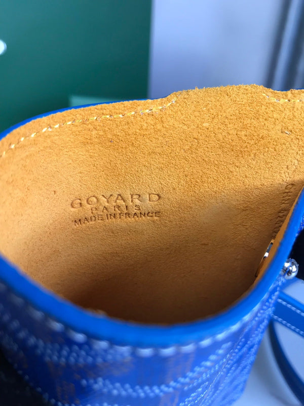 MONTMARTRE GM CASSA 18 IN TELA GOYARDINE BLU ZAFFIRO