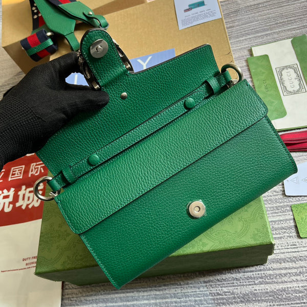 DIONYSUS 28 BAG IN EMERALD GREEN CALFSKIN 322359