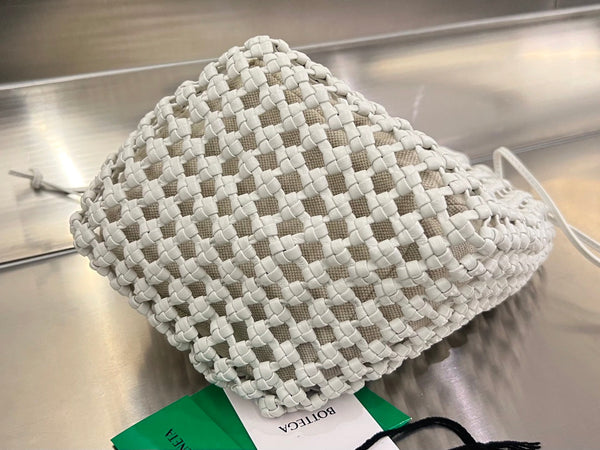 CAVALLINO 23 BAG IN WHITE LAMBSKIN