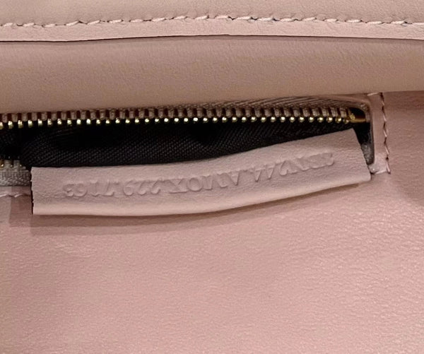 FENDI PEEKABOO MINI 23 BAG IN LIGHT PINK CALFSKIN WITH GOLD HARDWARE