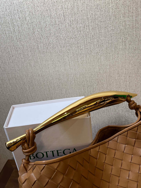 SARDINE 33 CON CATENA IN PELLE DI AGNELLO MARRONE FUCILE