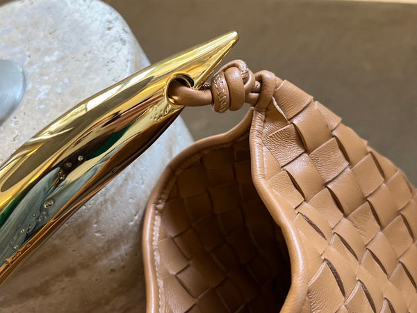 SARDINE 33 CON CATENA IN PELLE DI AGNELLO MARRONE FUCILE