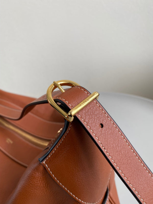 BORSA SOTTOASCELLO ROMY 43 ARANCIONE RUGGINE IN PELLE DI VITELLO