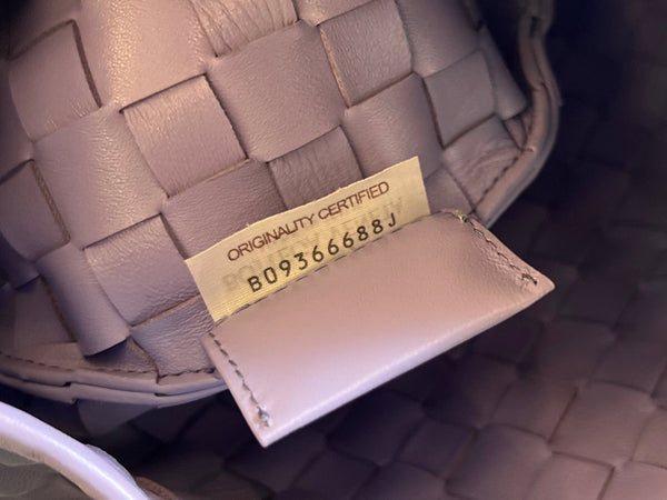 SARDINE 33 CON CATENA IN PELLE DI AGNELLO VIOLA CHIARO