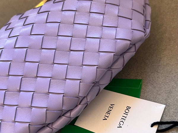 SARDINE 33 CON CATENA IN PELLE DI AGNELLO VIOLA CHIARO