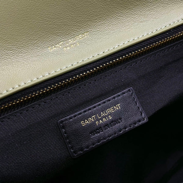 Sac bandoulière Niki Baby 28 cm en peau de mouton vert