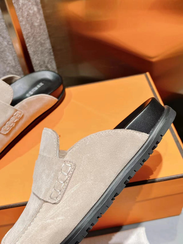 HM Men's Go Mule Beige Suede 686722