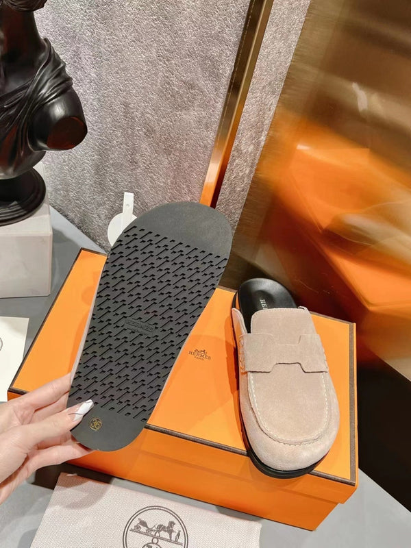 HM Men's Go Mule Beige Suede 686722