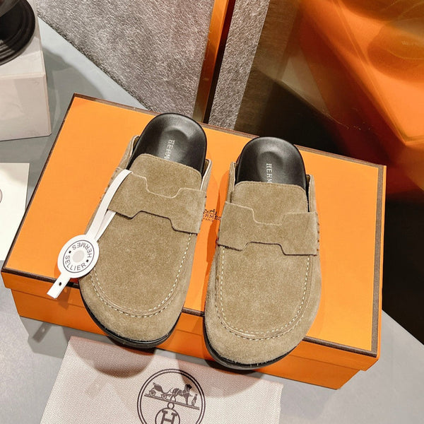 HM Men's Go Mule Beige Suede 686719