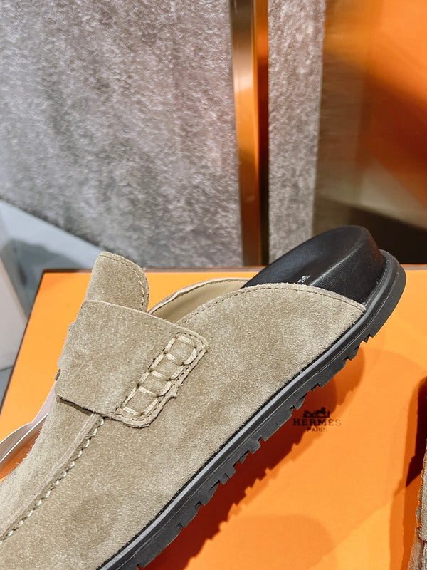 HM Men's Go Mule Beige Suede 686719