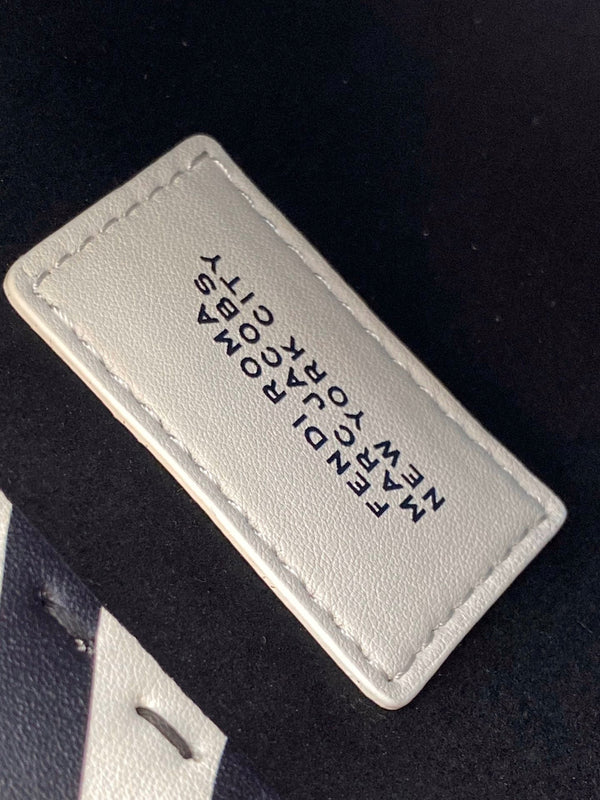 BORSA SHOPPER MINI SUNSHINE 18 IN PELLE DI VITELLO LISCIA BIANCO MIX NERO