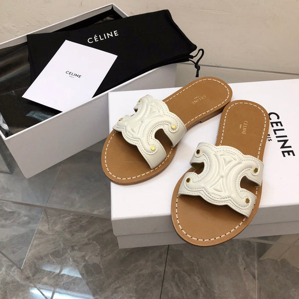 Celine Slipper Logo Cowhide 374743