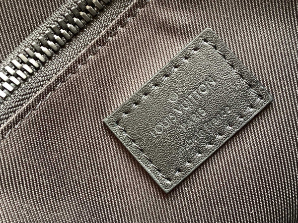 LV S Lock Sling Bag 21cm Brown Black Monogram Macassar Canvas