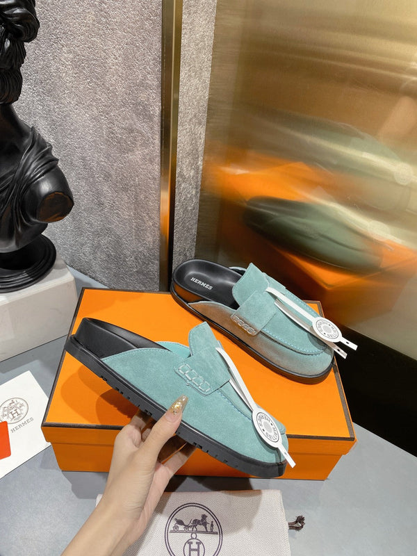 HM Men's Go Mule Sky Blue Suede 686720