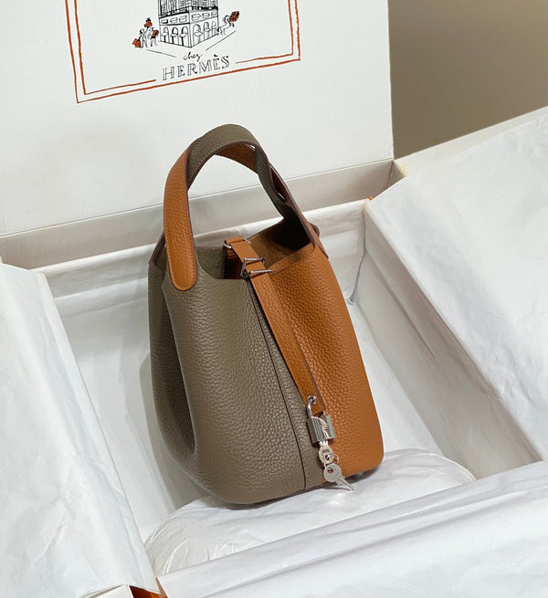 picotin lock 18 gold etoupe togo shw