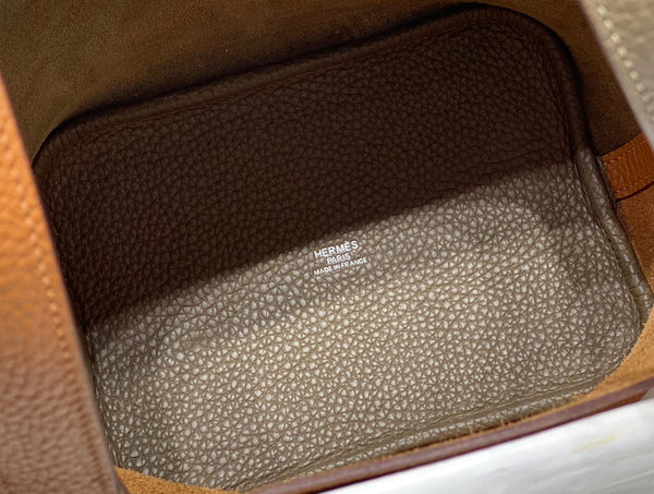 picotin lock 18 gold etoupe togo shw