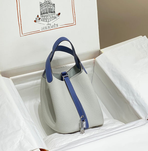 picotin lock 18 white blue togo shw