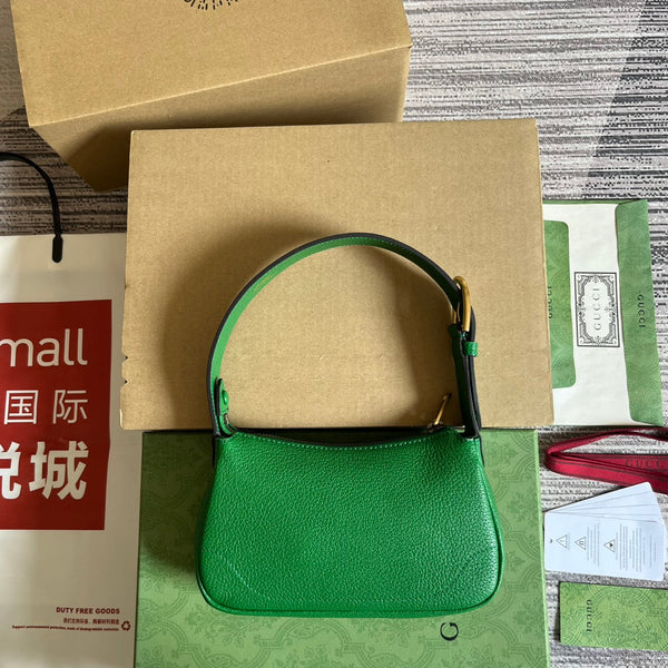 BORSA A TRACOLLA APHRODITE MINI 21 IN PELLE DI VITELLO VERDE SMERALDO