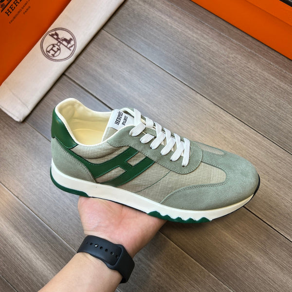 SNEAKER HM TRAIL IN TELA GRIGIO CHIARO E PIETRA