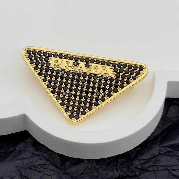 Prada Brooch Gold 172369