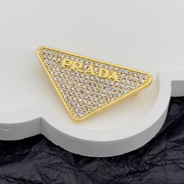 Prada Brooch Gold 172367