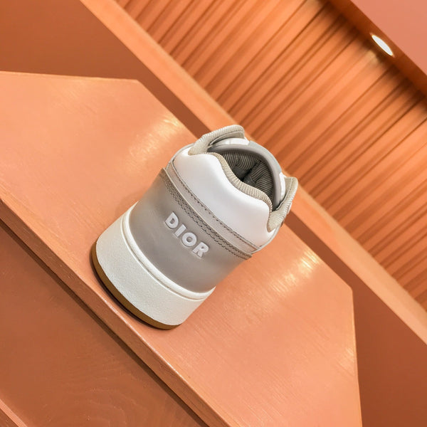 CD B27 LOW-TOP SNEAKER GRAY-BEIGE CALFSKIN