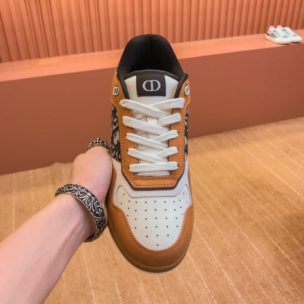 CD B27 LOW-TOP SNEAKER YAM-WHITE CALFSKIN