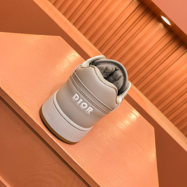 CD B27 LOW-TOP SNEAKER CREAM GREY MESH CALFSKIN