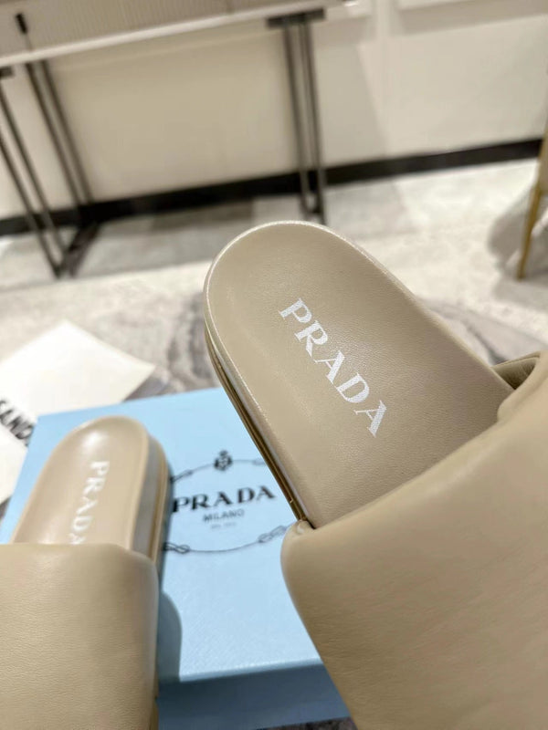 CIABATTE PRA SHEARLING IN PELLE DI AGNELLO BIANCO CREMA