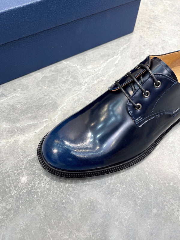 CD HOMME LOAFER NAVY POLISHED CALFSKIN