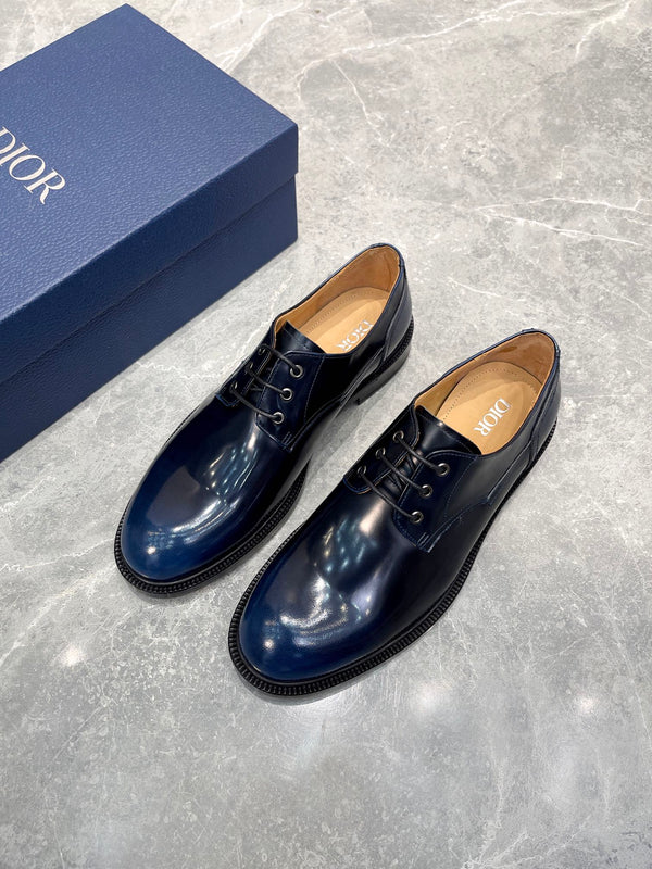 CD HOMME LOAFER NAVY POLISHED CALFSKIN