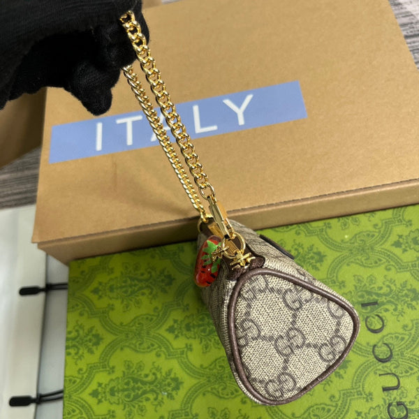 BORSA A SECCHIELLO GG MINI 12 IN TELA BEIGE