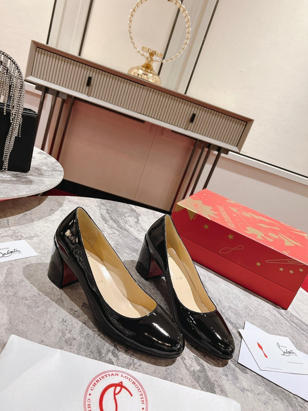 CL Miss Sab 85 Mm Pumps Patent Calf Black