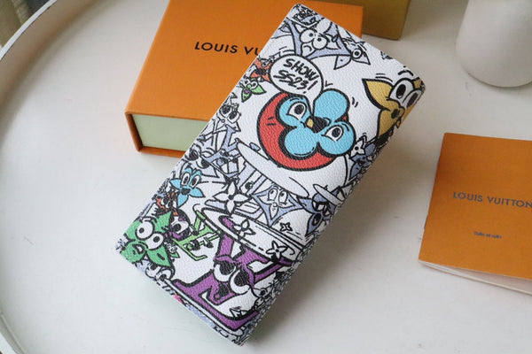 Portafoglio LV Brazza Monogram Comics Canvas 195895