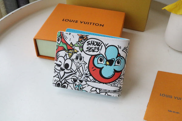 LV Multiple Wallet Monogram Comics Canvas 195896