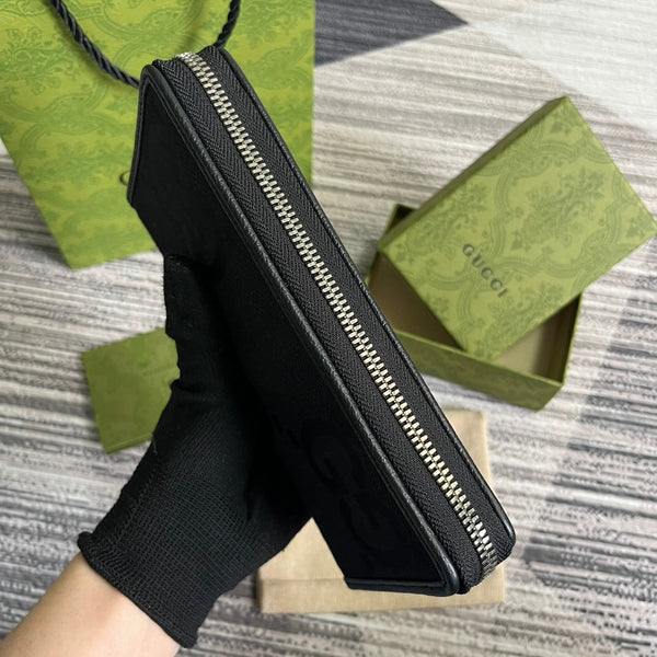 PORTAFOGLIO LUNGO GG 19 IN TELA NERA