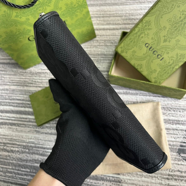 PORTAFOGLIO LUNGO GG 19 IN TELA NERA