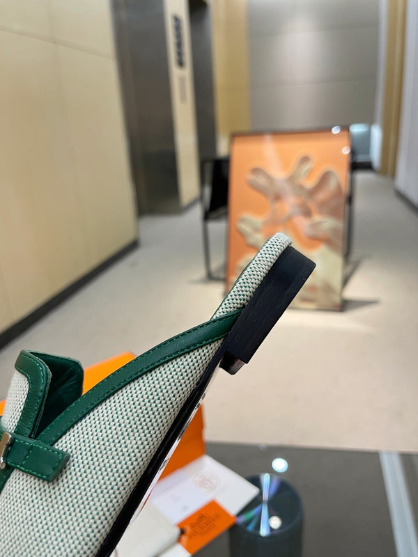 GROUPIE MULE OCEAN MIX SILVER LAMBSKIN