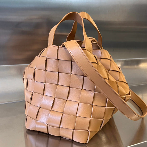 CASSETTA MEDIA DA 28 PELLE D'AGNELLO MARRONE ARACHIDI