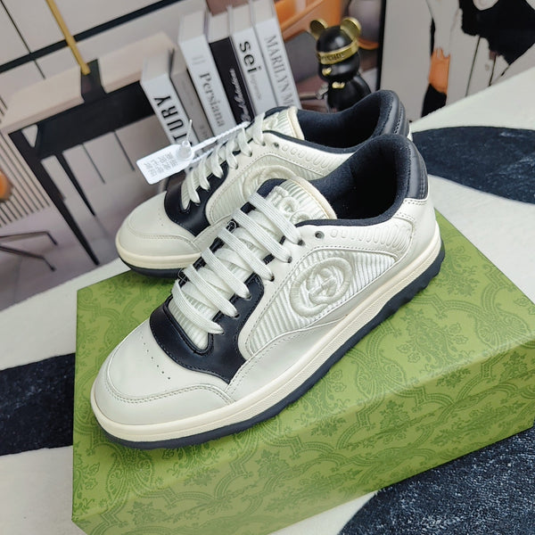 GG Men's MAC80 Sneaker White Black Cowhide 523623