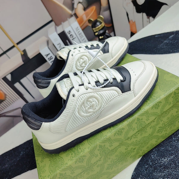 GG Men's MAC80 Sneaker White Black Cowhide 523623