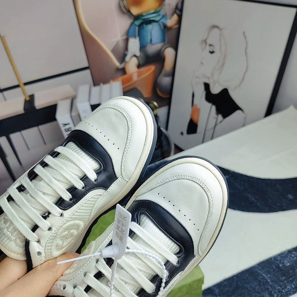 GG Men's MAC80 Sneaker White Black Cowhide 523623