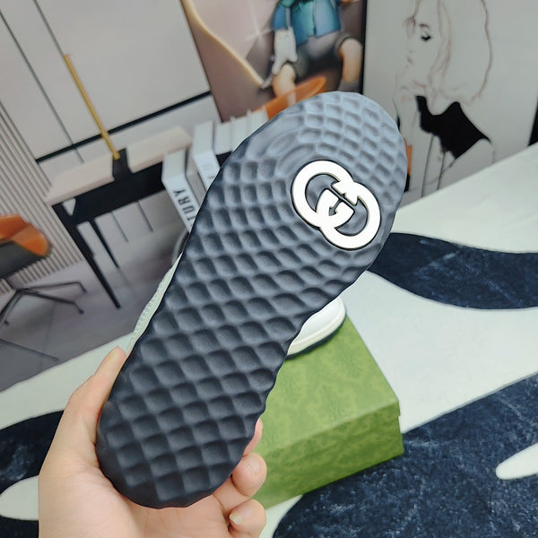 GG Men's MAC80 Sneaker White Black Cowhide 523623