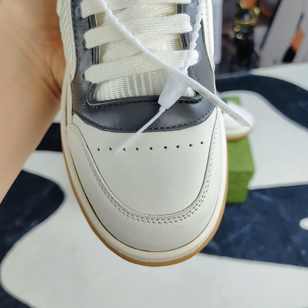 GG Men's MAC80 Sneaker White Grey Cowhide 523624